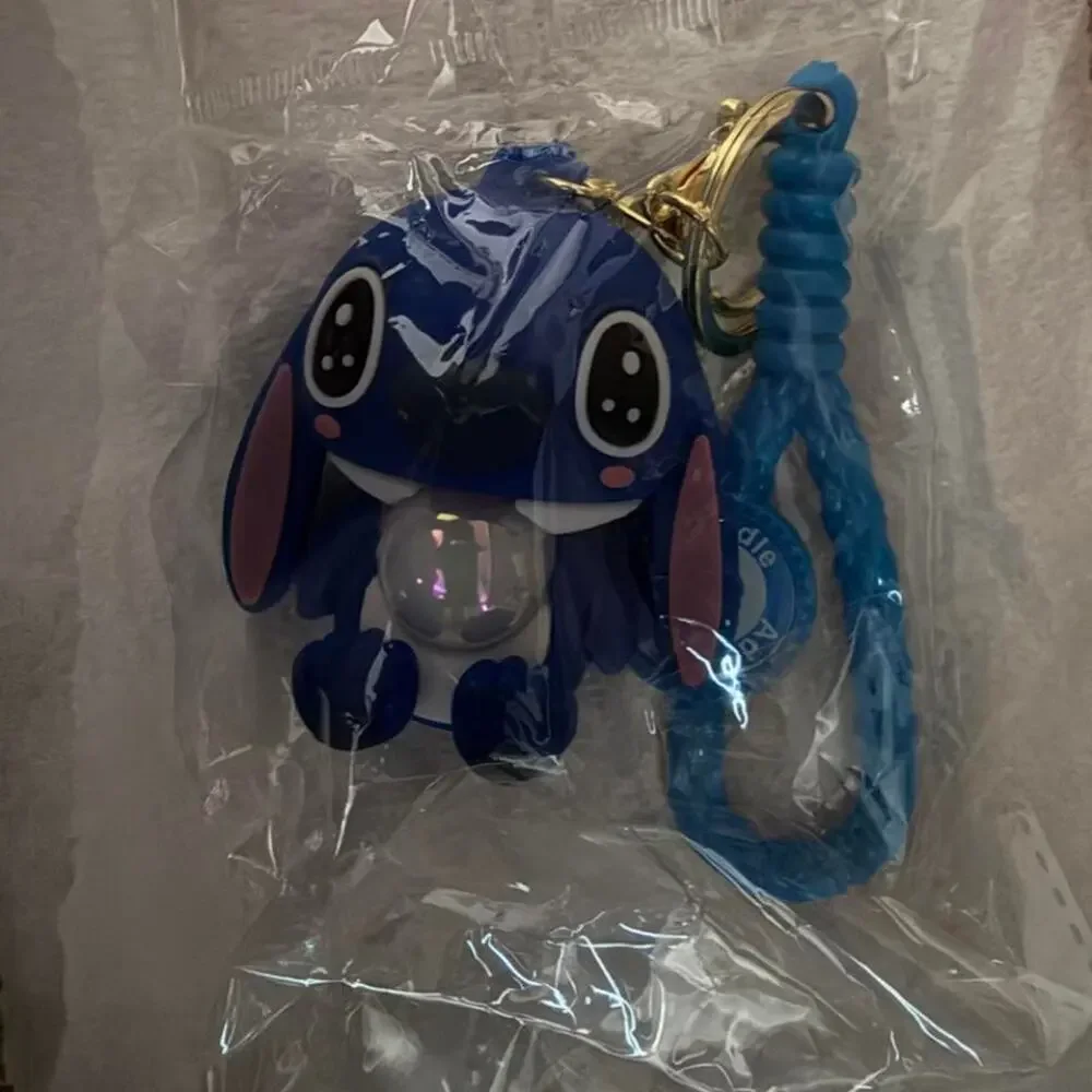 Blue stitch wristlet keychain Light UP